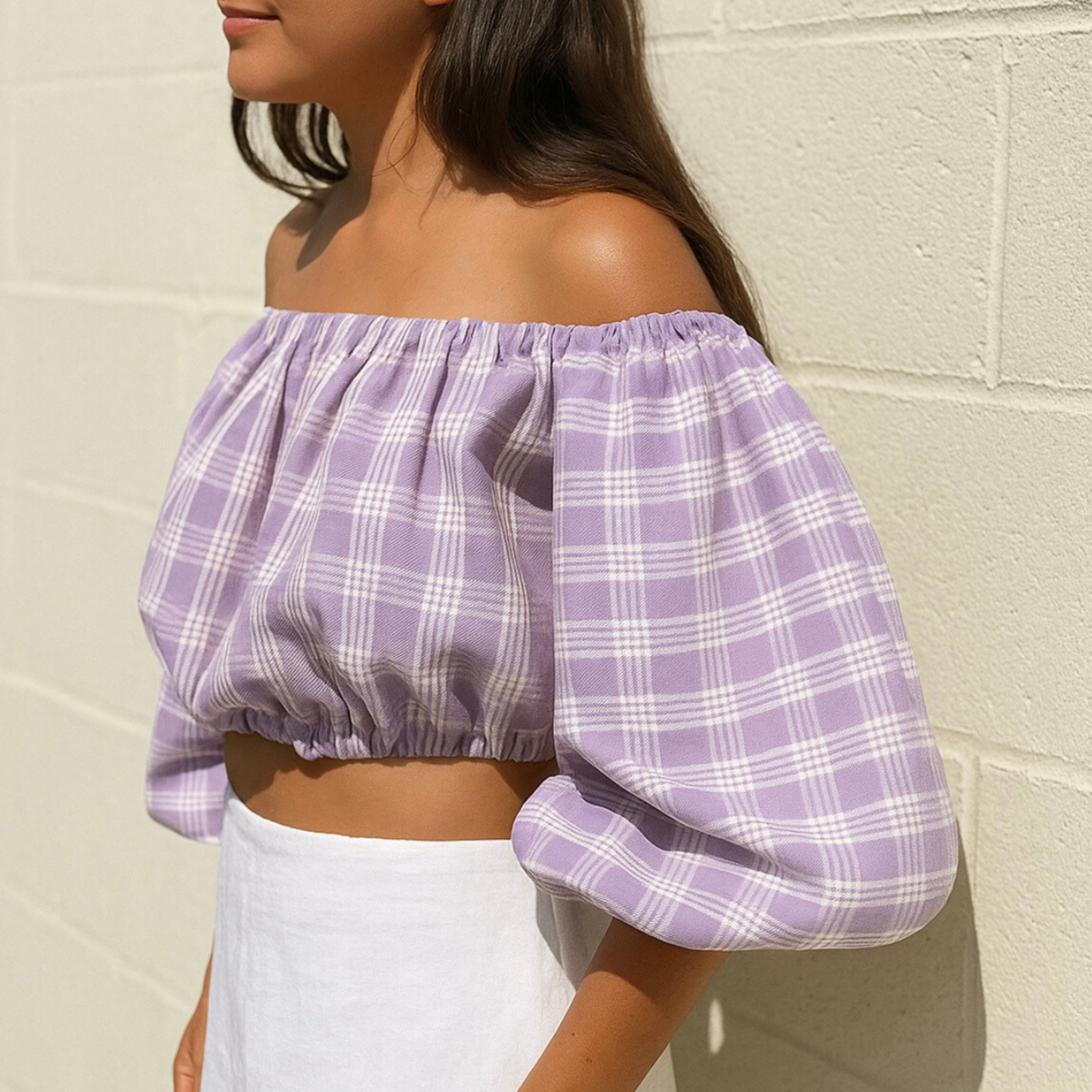 OFF THE SHOULDER CROP TOP