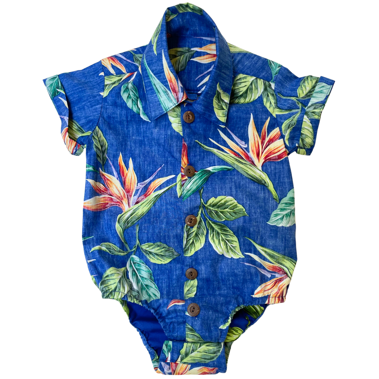 BIRD OF PARADISE ALOHA ONESIE