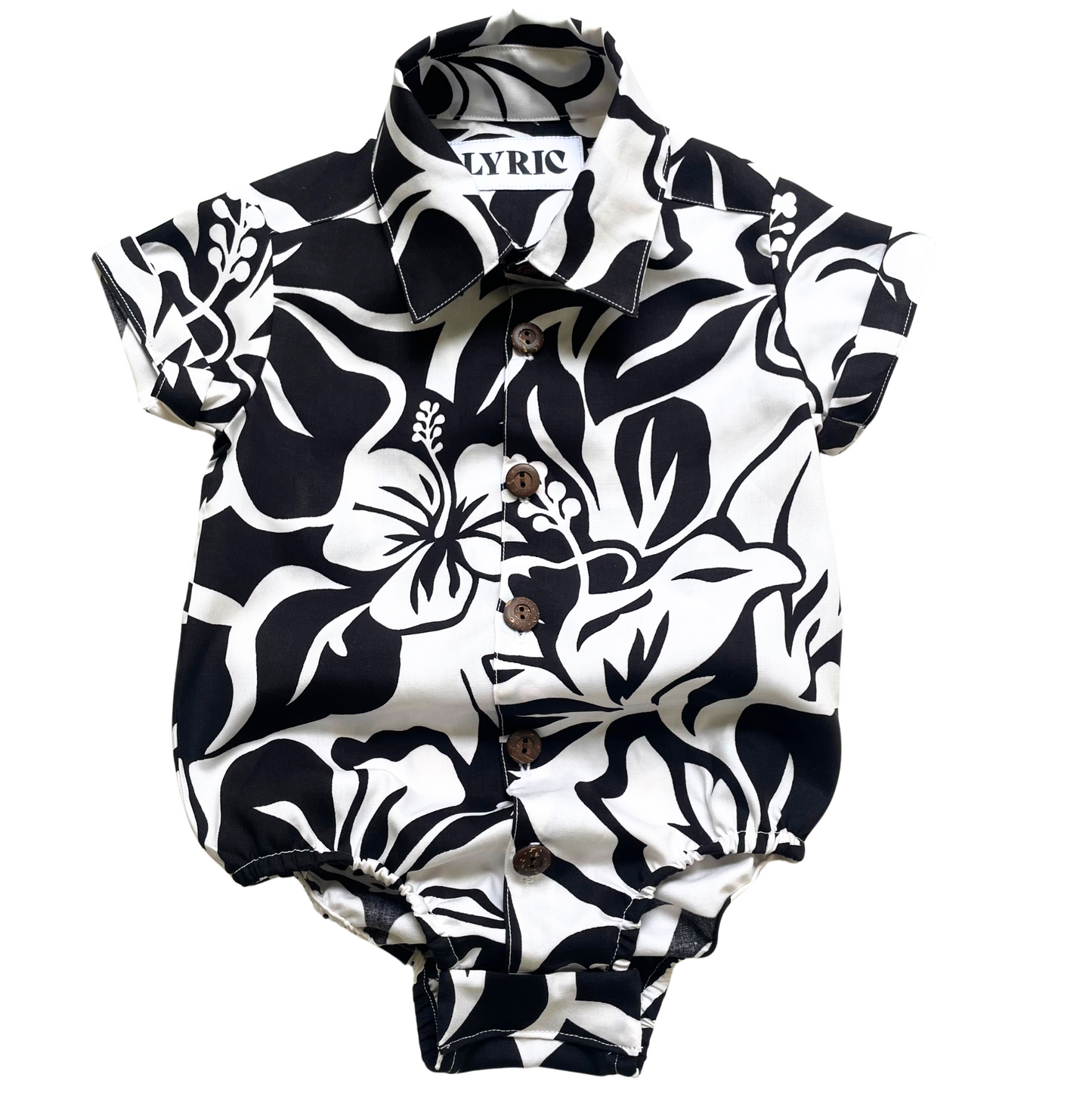 TWO-TONE ALOHA ONESIE