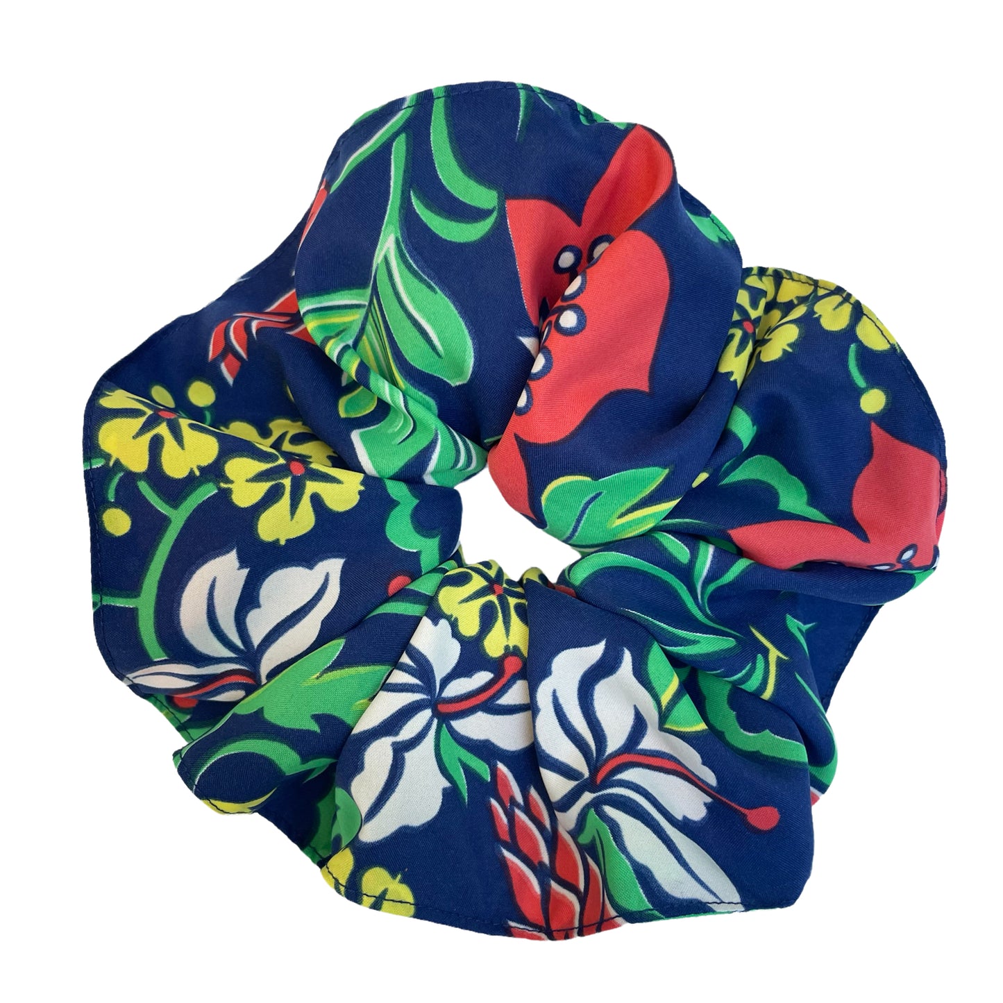 BLOOM SCRUNCHIE | FLOWERS NAVY