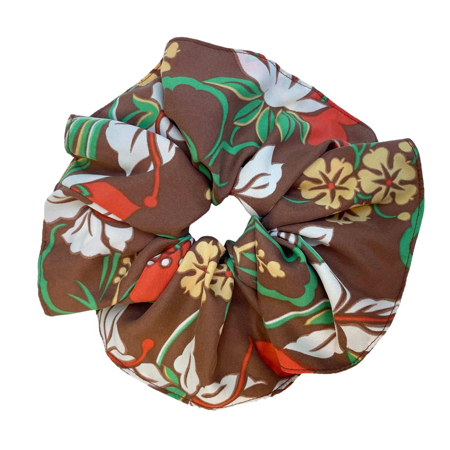 BLOOM SCRUNCHIE | FLOWERS BROWN