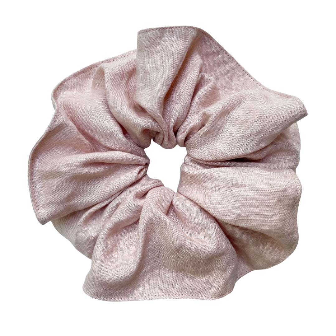 LINEN SCRUNCHIE | DUSTY ROSE