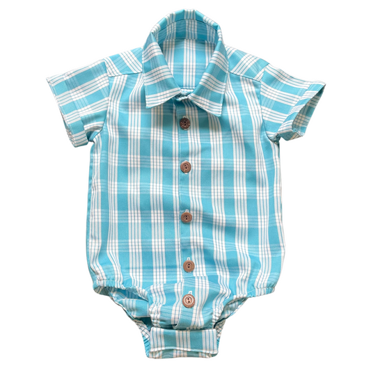 PALAKA ALOHA ONESIE | SEA BLUE